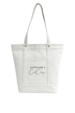 Natural Color Eco Friendly Hard Canvas Tote Bag with Zip