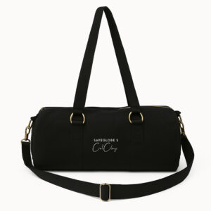 Black Canvas Duffle Bag