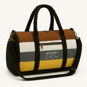 SaveGlobe's CotClay Multicolor Canvas Weekender Duffel Bag