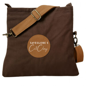 SaveGlobe’s CotClay Cotton Canvas Shoulder Bag | Eco-Friendly, Lightweight, and Stylish Tote for Everyday Use - Laptop bag / Messenger bag / Sling Bag for Men, Women