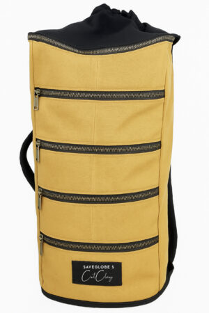 SaveGlobe's CotClay  Multi Compartment Canvas BackPack for Women and Men