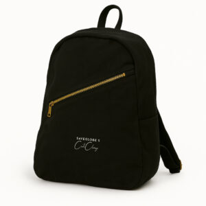 SaveGlobe's CotClay Eco Friendly Black Canvas Back Pack