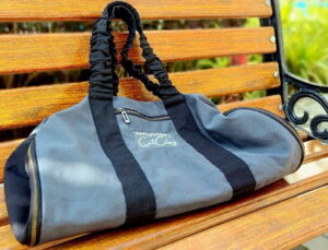 grey & black canvas duffel bag india1